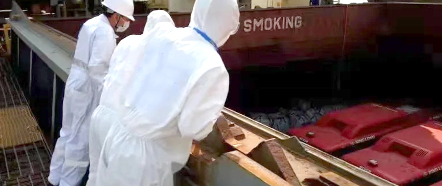 Se inspeccionan graneleros